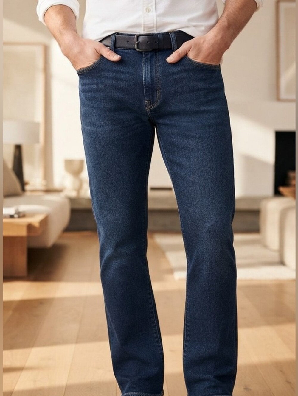 J. Crew Men's 36x30 Bootcut Jeans Deep Indigo Dark Wash NWOT Pristine